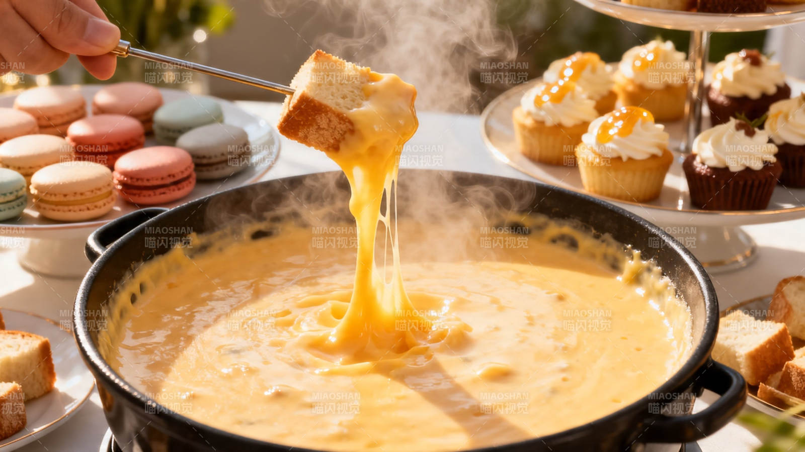 芝士瀑布火锅 甜咸双享图片