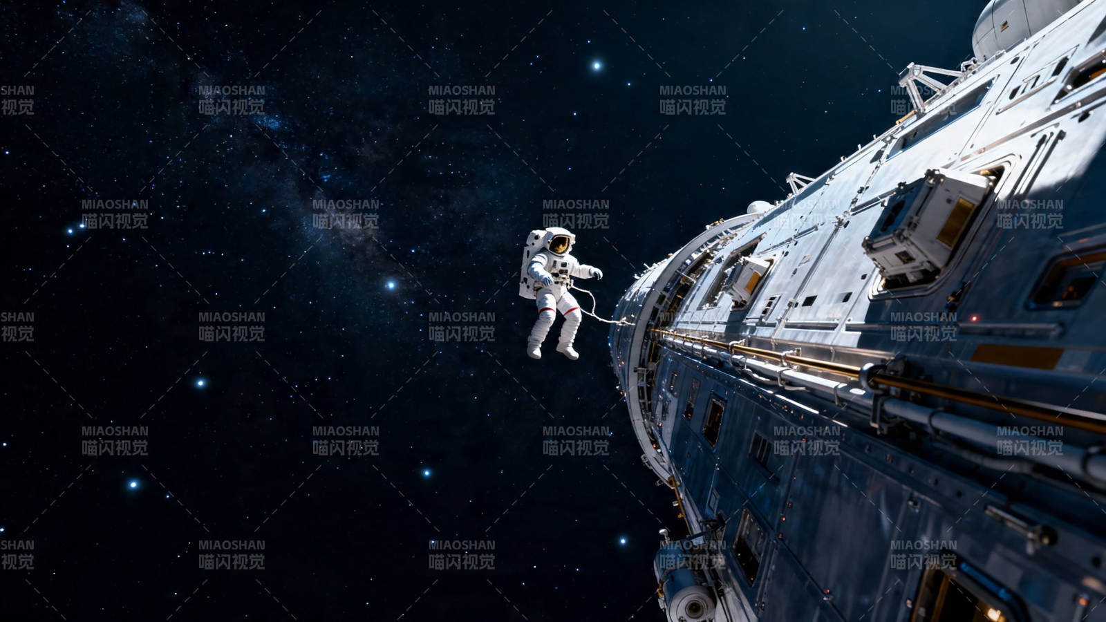太空漫步 星河为伴图片