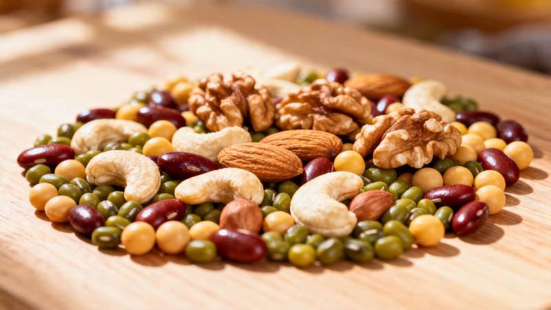 坚果豆类混合拼盘图片