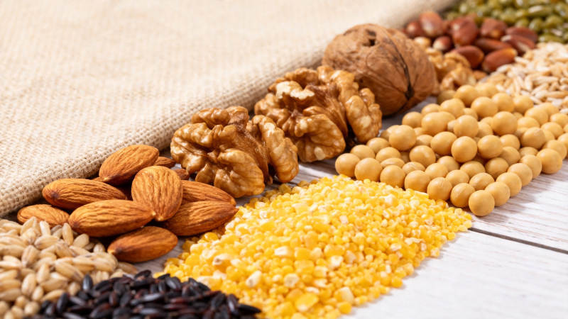 五谷坚果健康膳食图图片