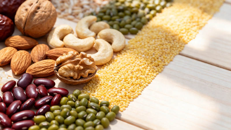 五谷杂粮坚果健康搭配图片