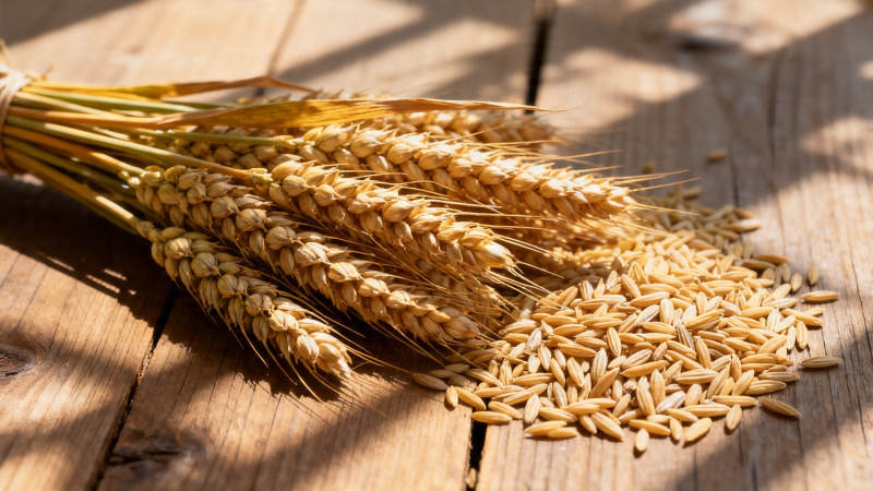 麦穗与谷粒 阳光下的丰收图片