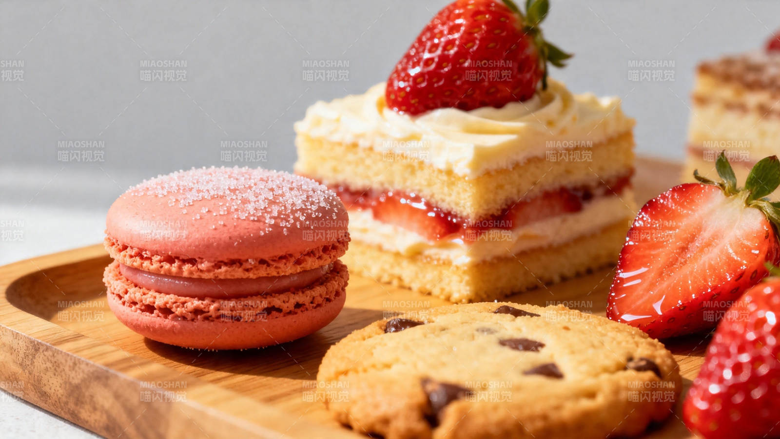 草莓甜点拼盘 甜蜜诱人图片