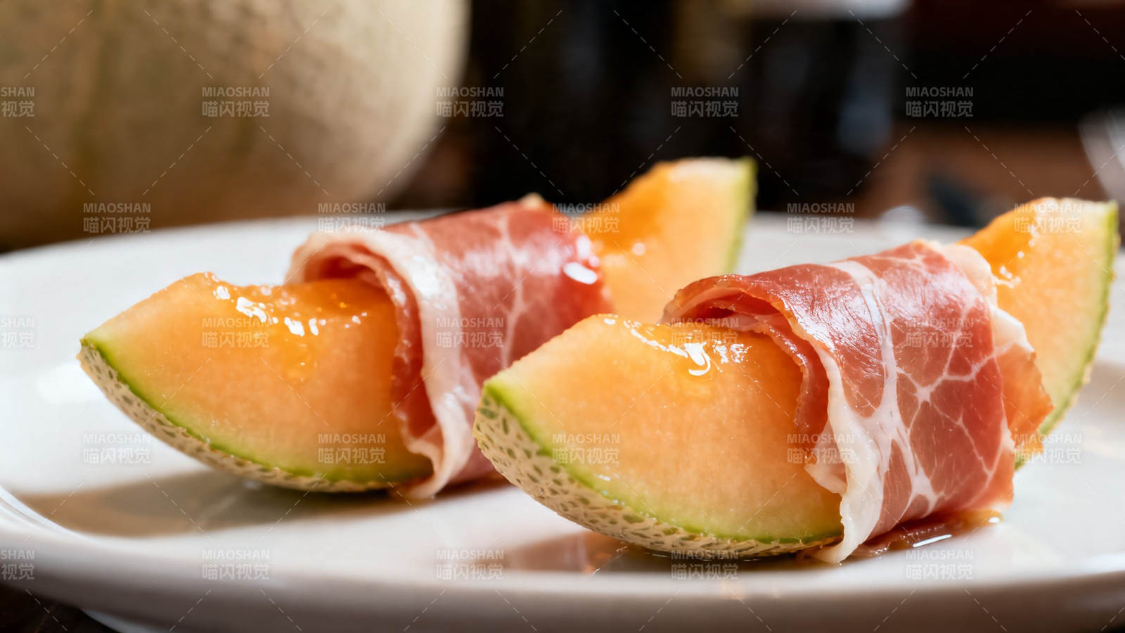 蜜瓜火腿 咸甜交织美味图片