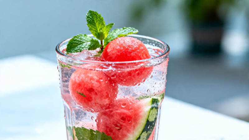 西瓜薄荷冰饮 清凉一夏图片