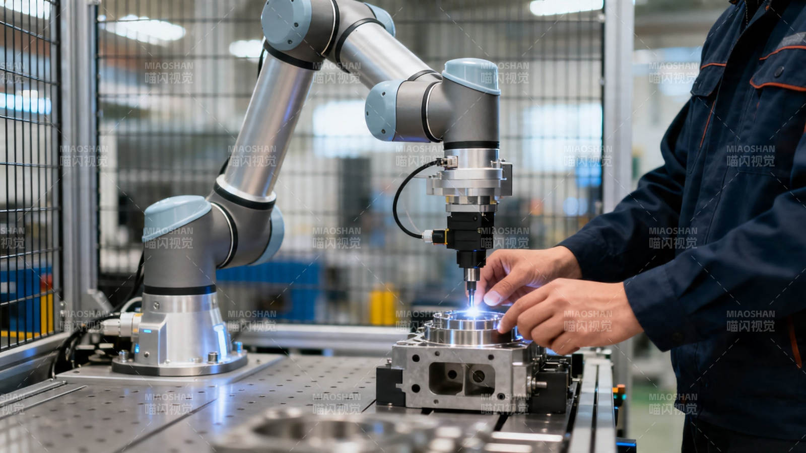 人机协作精密加工图片