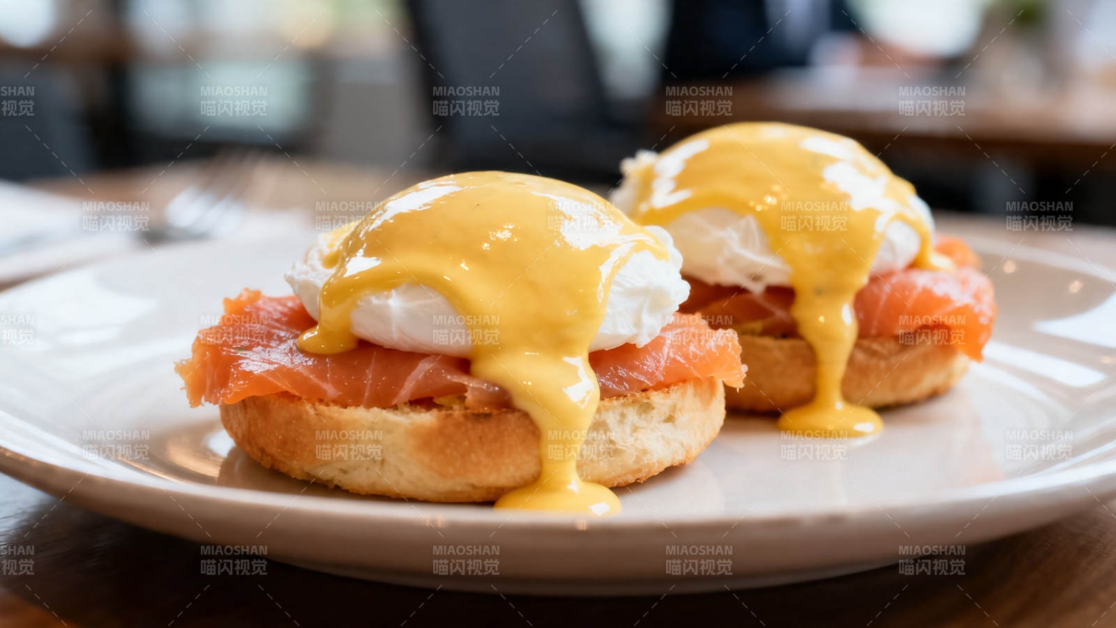 烟熏三文鱼班尼迪克蛋图片