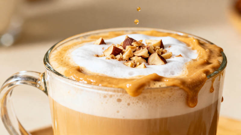 坚果奶盖咖啡 香浓诱人图片