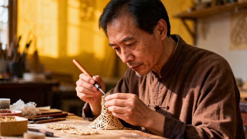 匠人精雕细琢 专注传承技艺图片