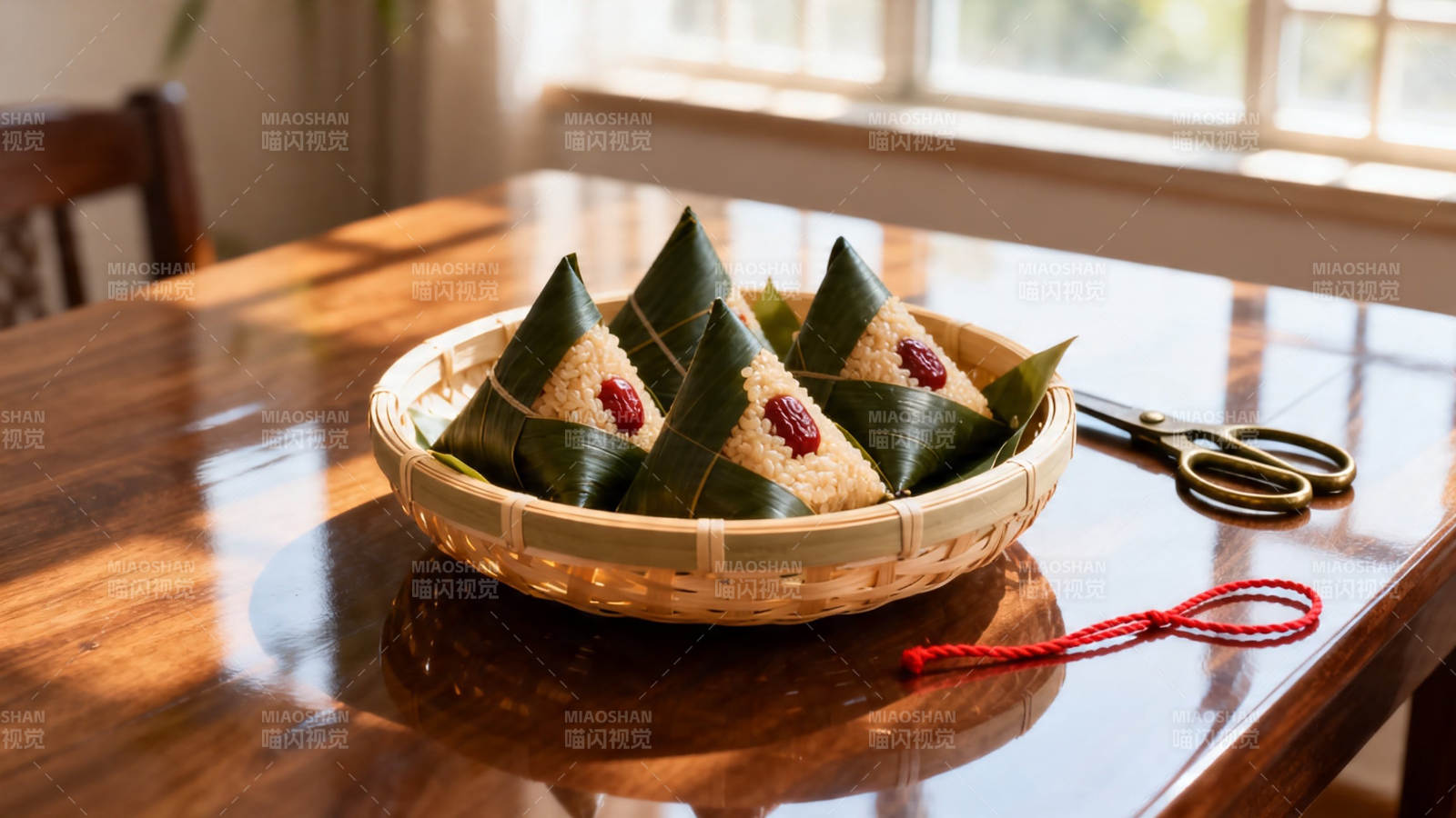 竹篮粽子 端午香糯情图片