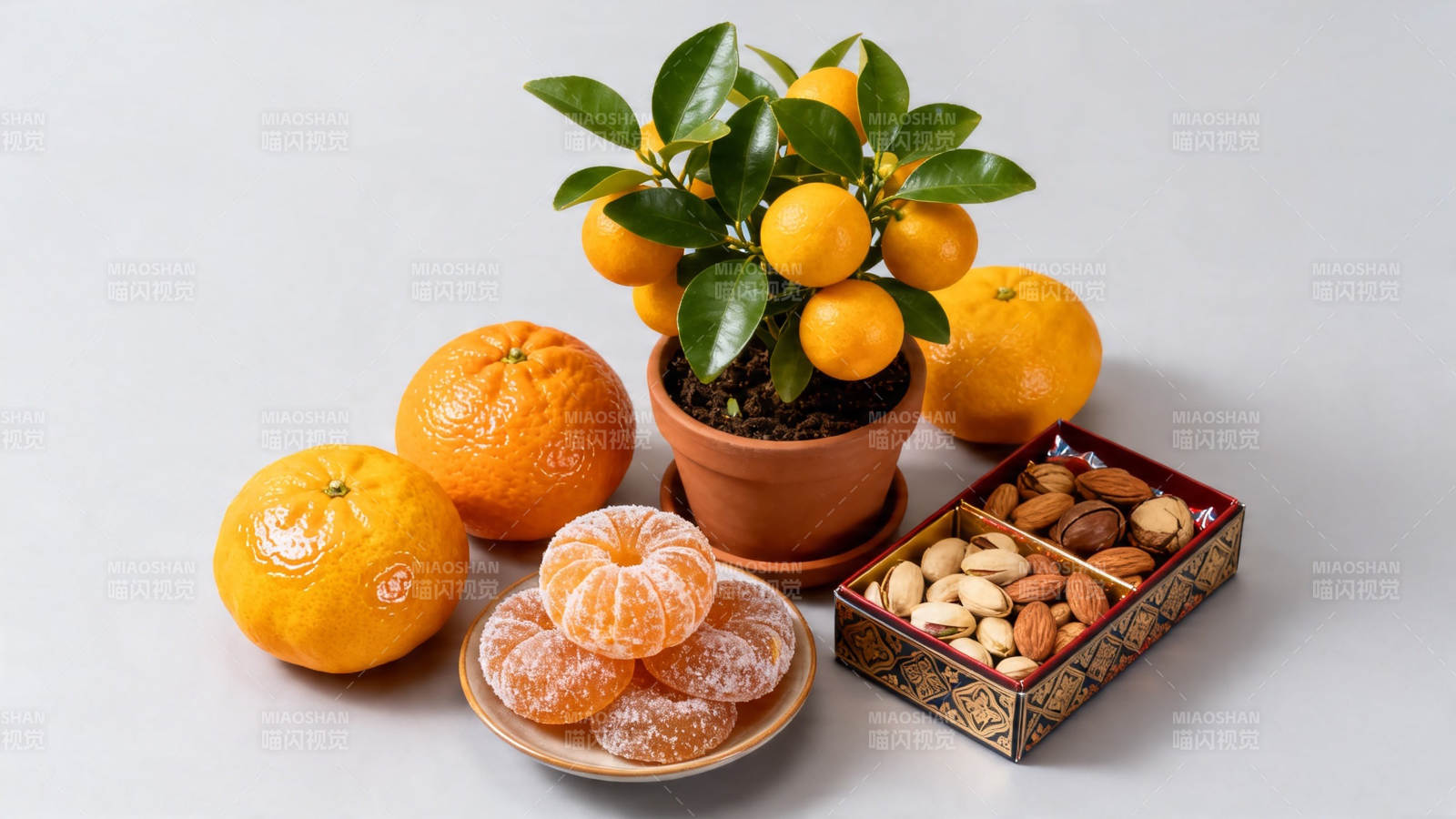 橘香坚果迎新春图片