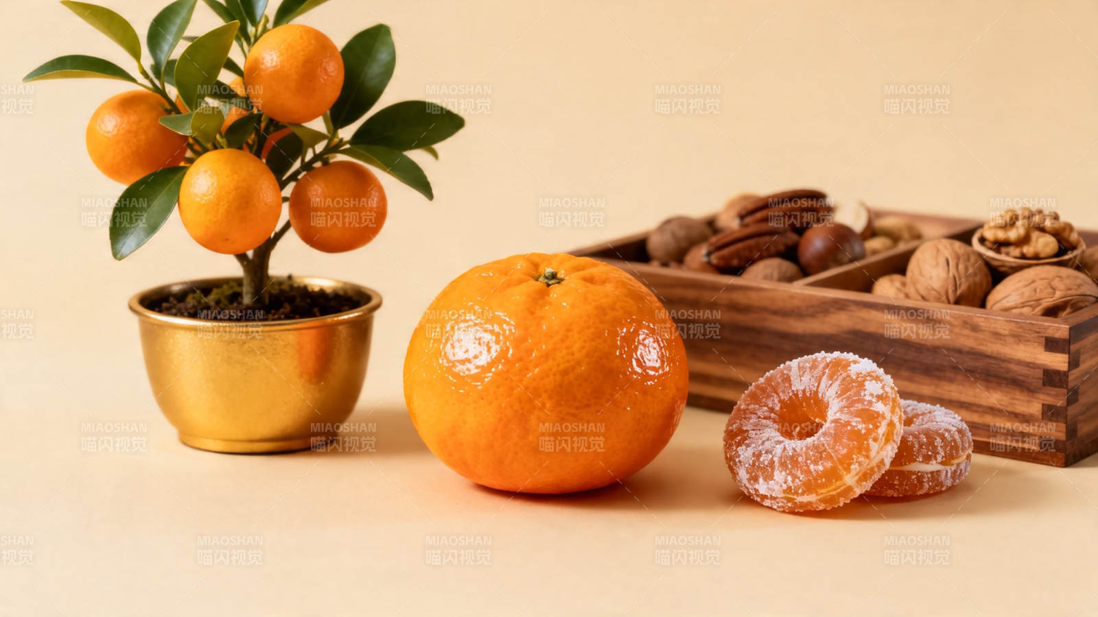 橘香伴坚果 年味满桌来图片