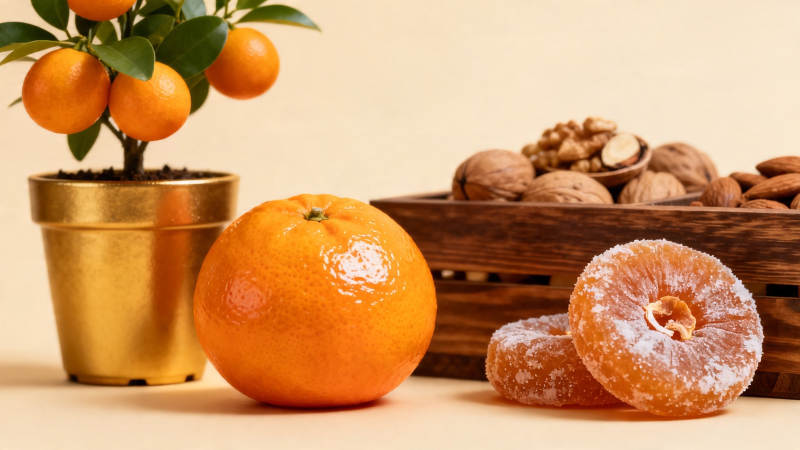 橘香伴核桃 冬日暖食光图片