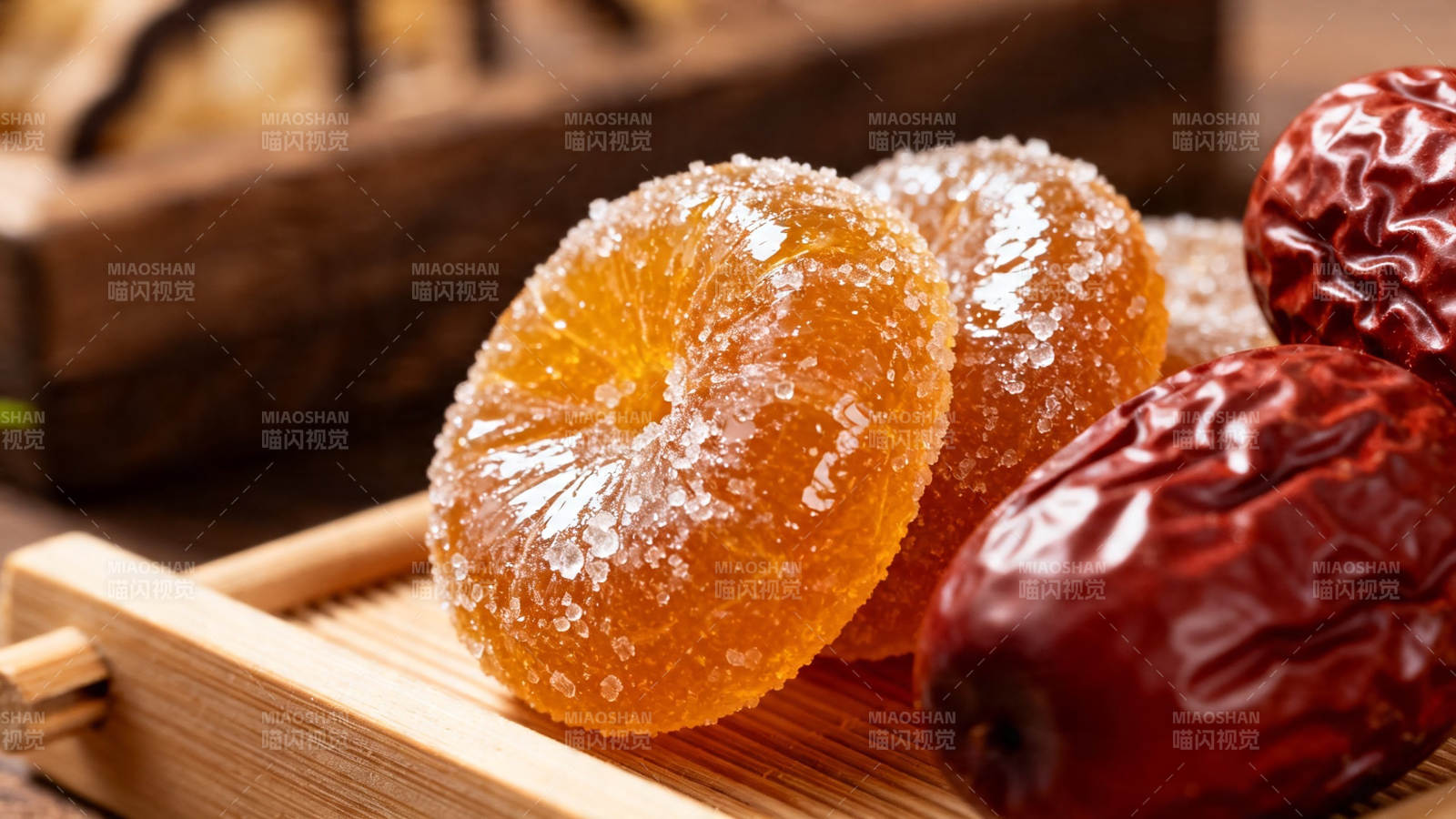 蜜饯橘饼配红枣 甜润养生小点图片