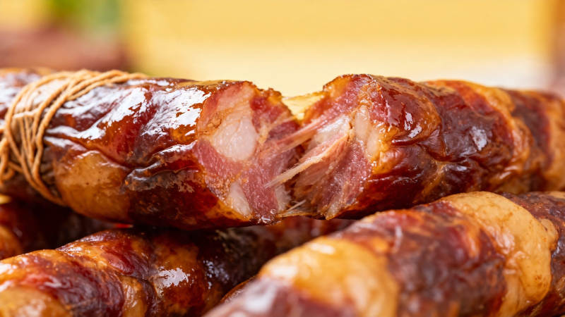 香肠特写 油亮诱人图片