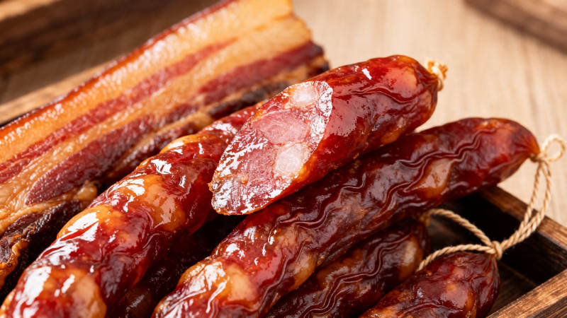 腊味双绝 香肠配腊肉图片