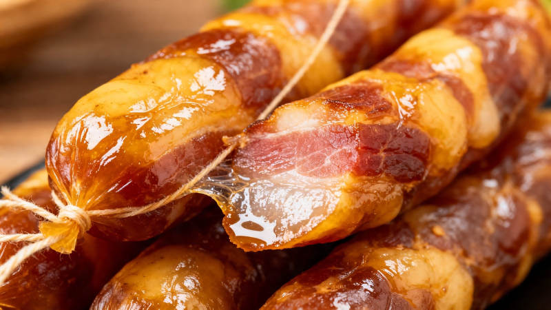 油亮香肠 诱人美味图片