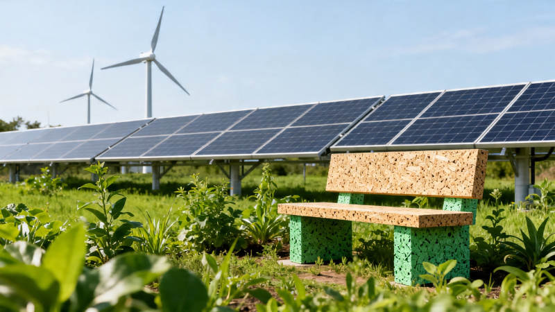 风光互补 绿色能源园图片