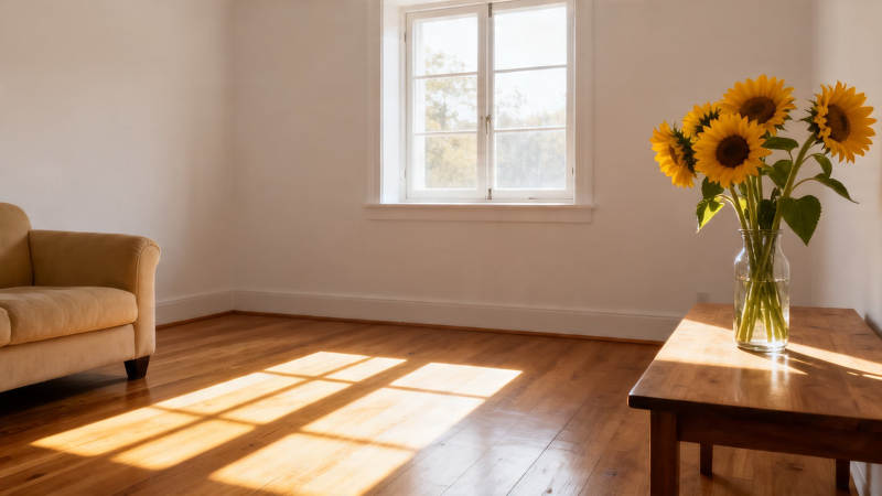 阳光洒落 向日葵静享午后图片