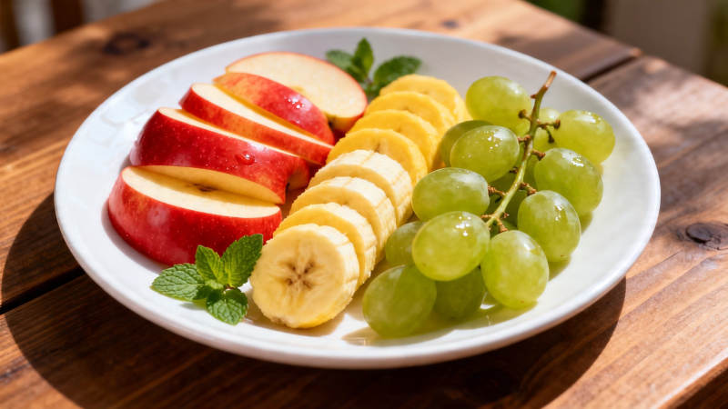 水果拼盘 苹果香蕉葡萄图片