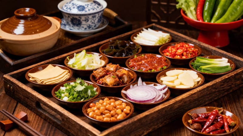 川味火锅配菜盛宴图片