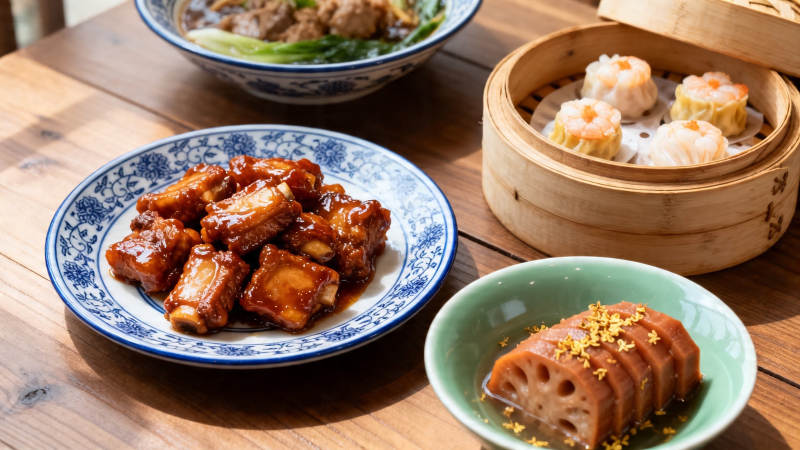 中式美食四件套图片