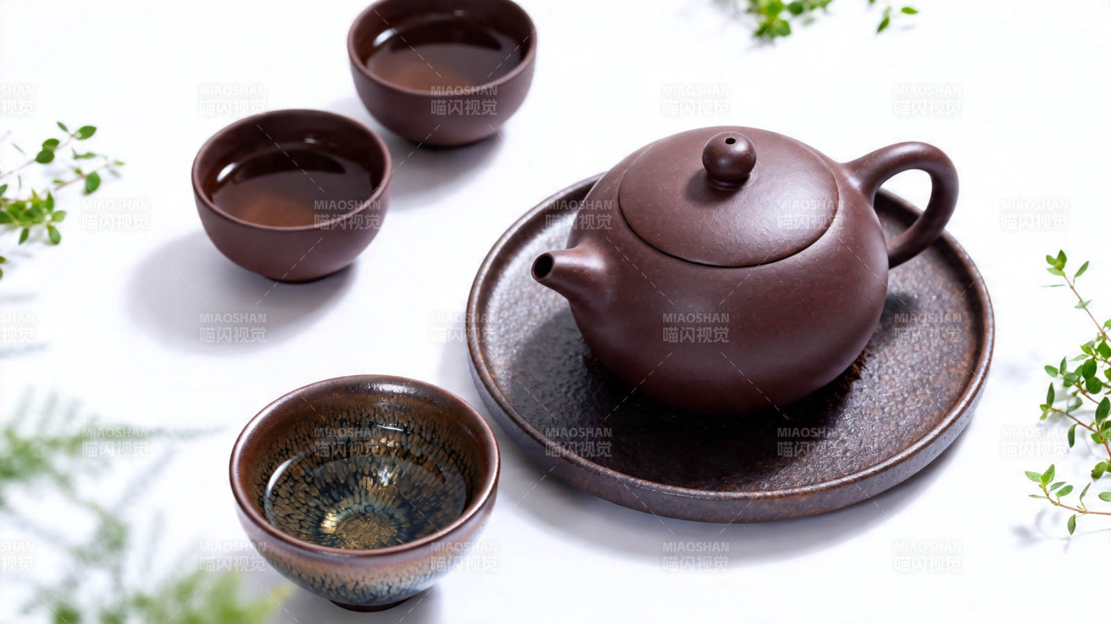 紫砂茶具静雅品茗时光图片