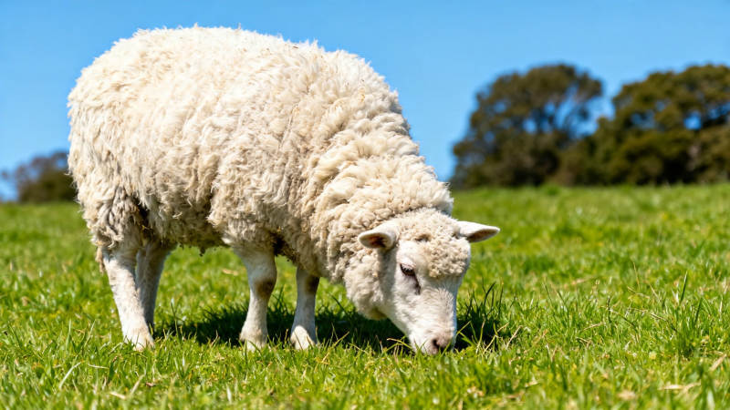 白羊绿野吃草图图片