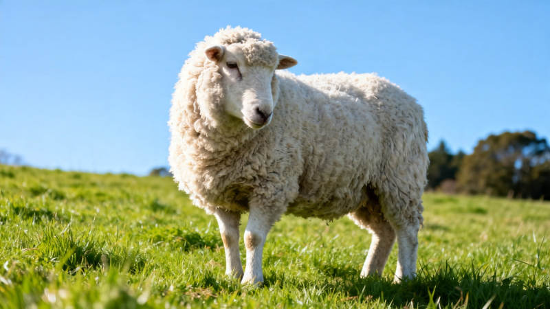 绿野白羊 晴空之下图片