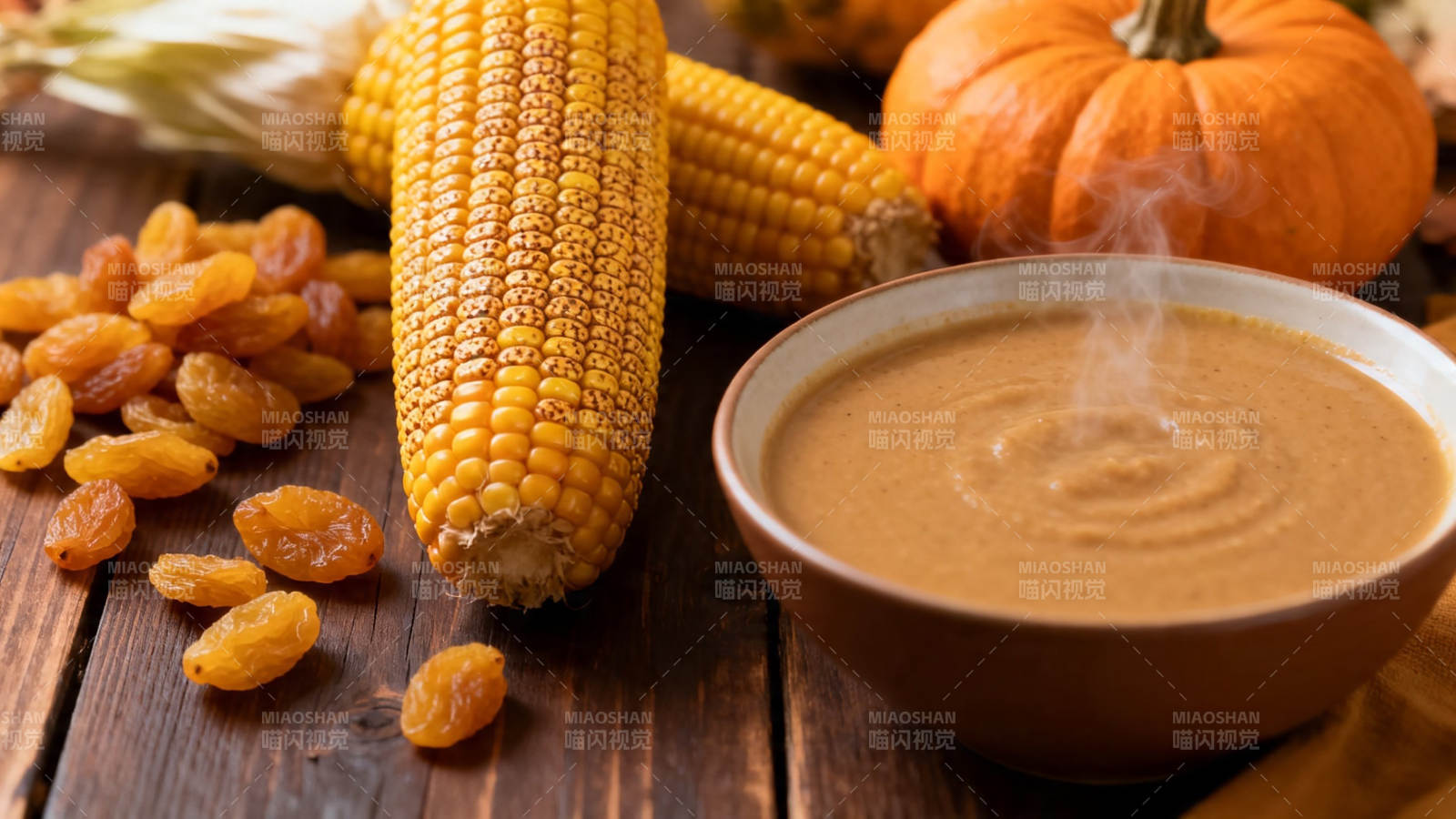 秋日暖汤 玉米南瓜羹图片