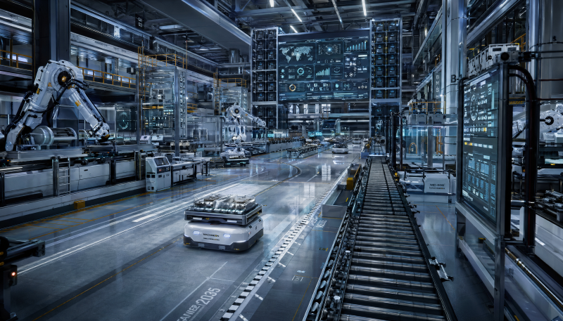 智能工厂自动化生产线图片