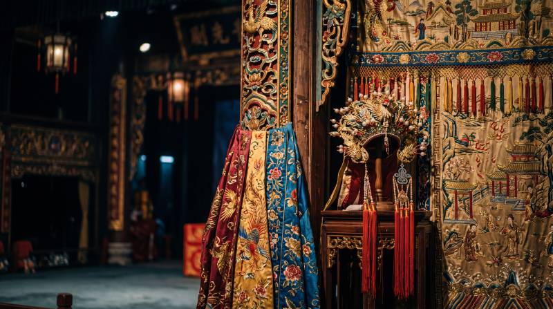 古戏台华服静候开演图片