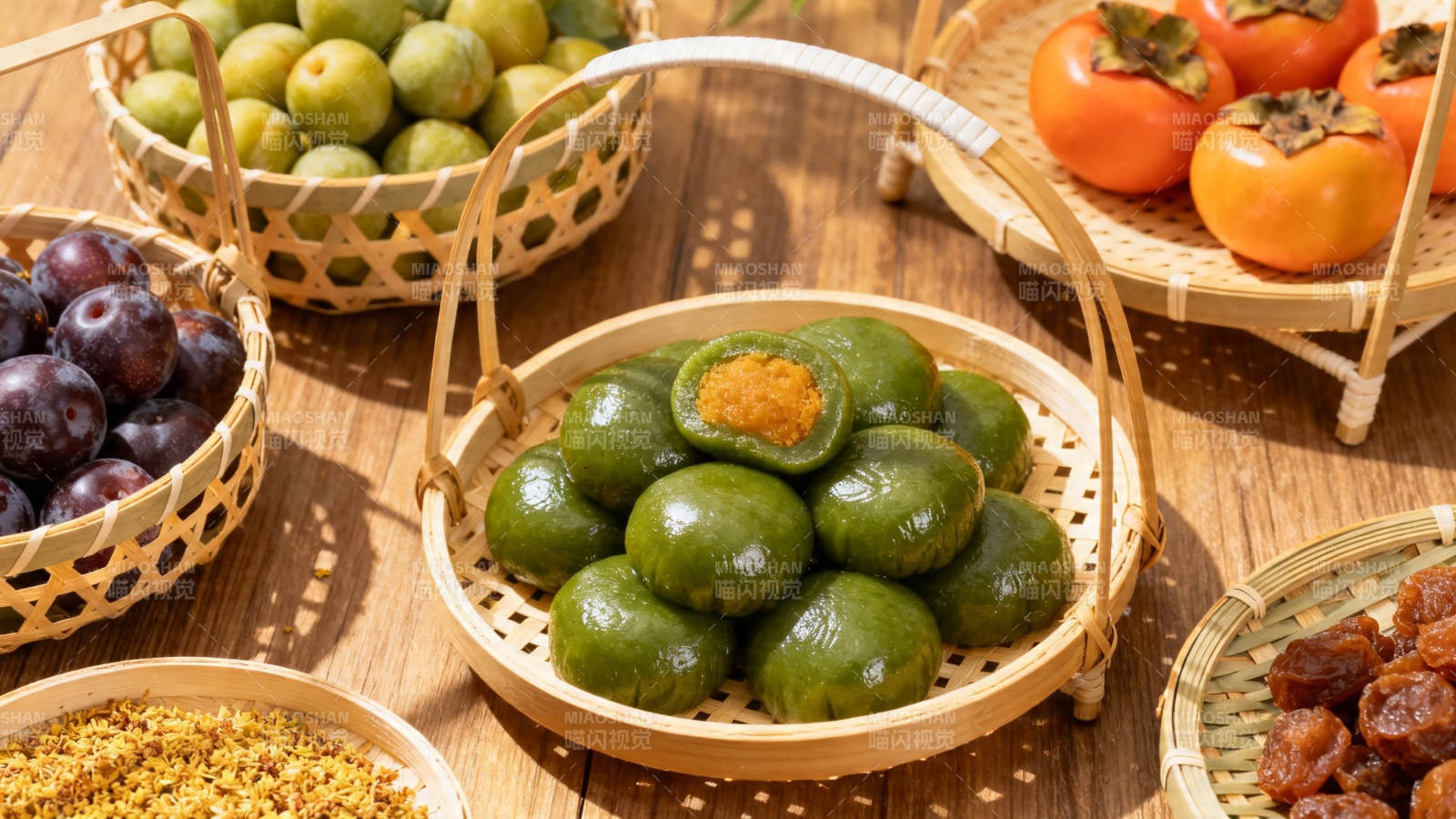 青团配果 春日甜香满篮图片