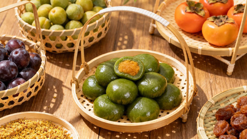 青团配果 春日甜香满篮图片