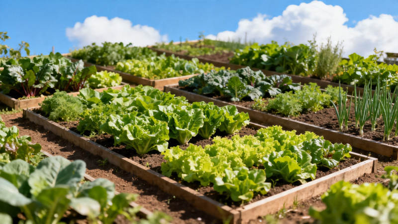 田园菜畦 绿意盎然图片