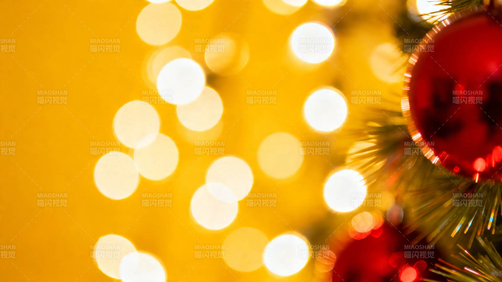 金灯红球 圣诞暖意浓图片