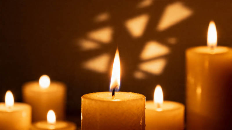 烛光摇曳 暖意融融图片