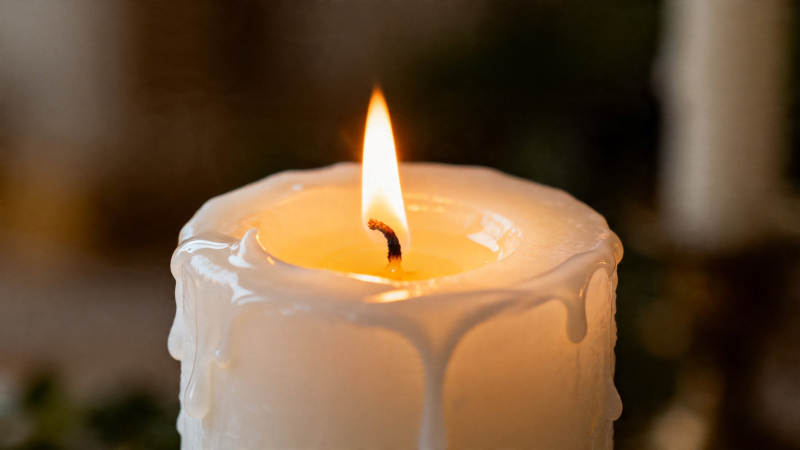 烛光摇曳 温暖静谧图片