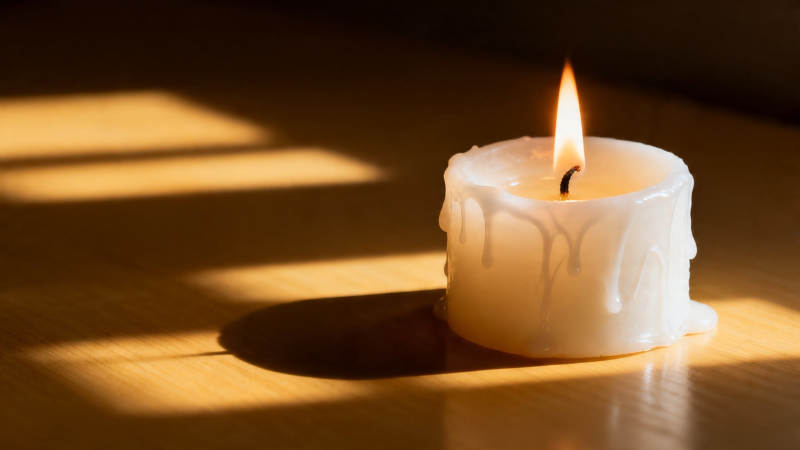 烛光映影 静暖时光图片