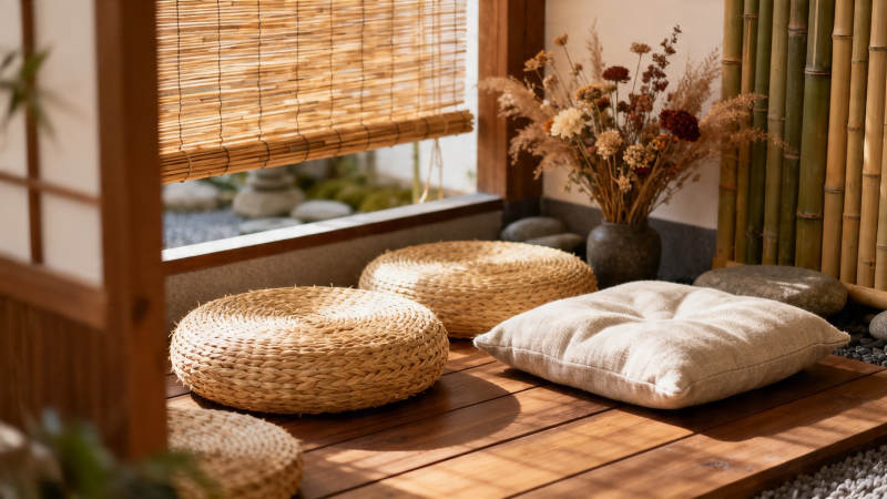 竹窗蒲团 静享禅意时光图片