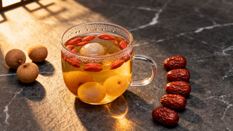 桂圆红枣枸杞茶图片