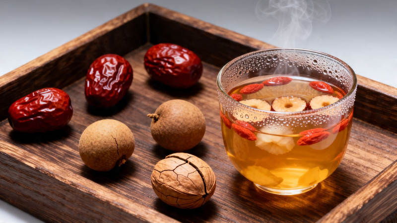 红枣桂圆枸杞养生茶图片