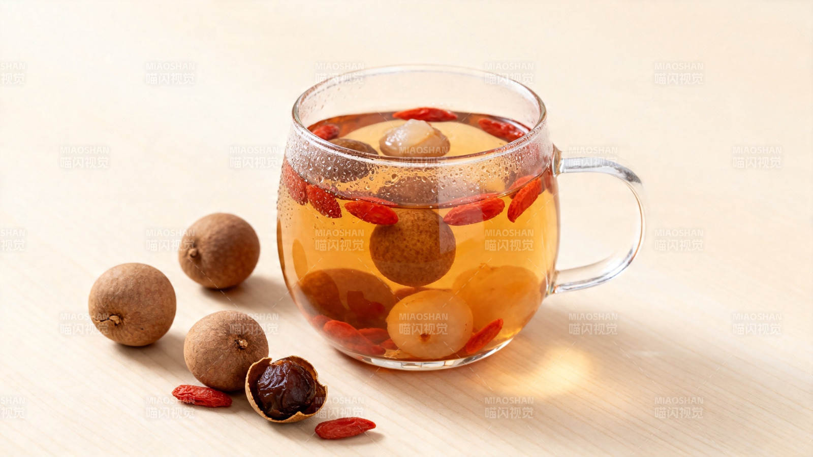 桂圆枸杞养生茶图片