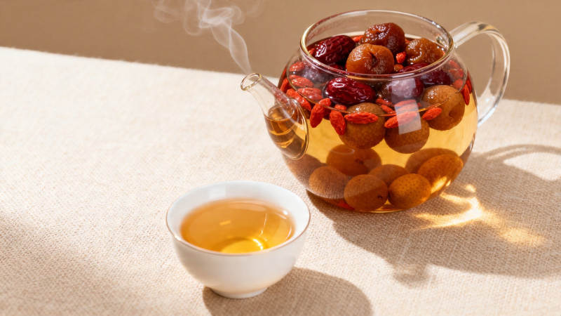 养生茶暖香四溢图片