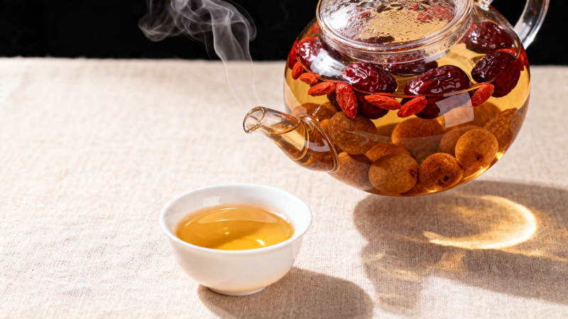 养生茶暖香四溢图片