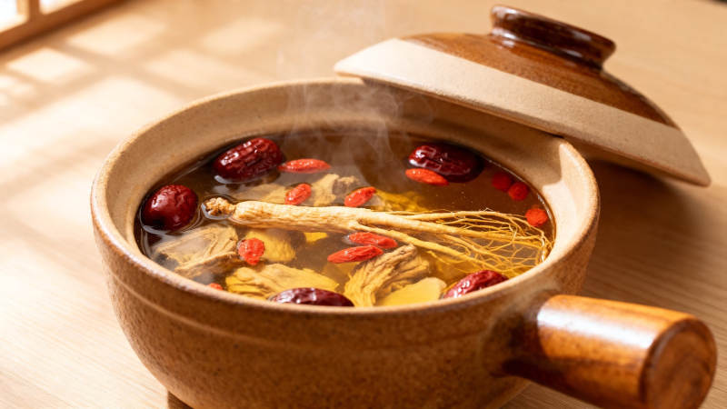 人参红枣养生汤图片