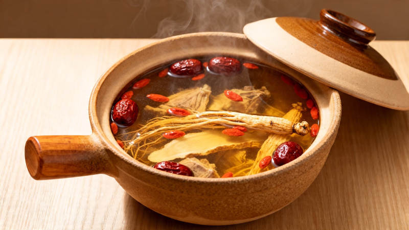 人参红枣养生汤图片