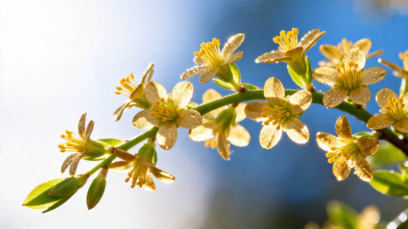 春日枝头金花开图片