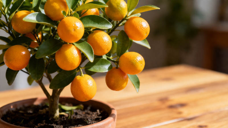 盆栽金桔 硕果累累图片