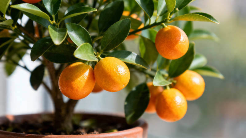 盆栽金桔 硕果累累迎新春图片